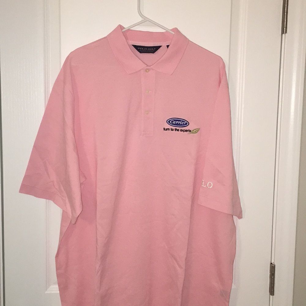 Pink Polo Ralph Lauren Carrier Model Golf shirt XL